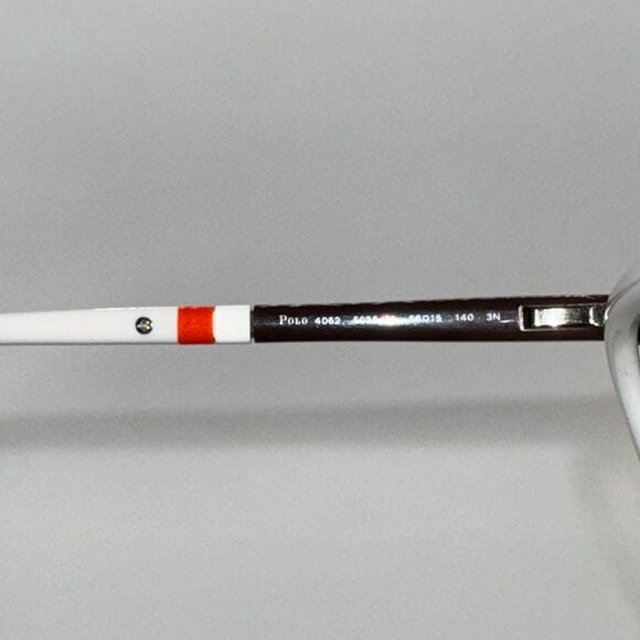 NEW Men's Y2K Ralph Lauren Aviator Sunglasses Polo 4062 Brown/Orange 58/15 Italy - Picture 9 of 11